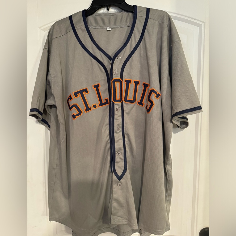 St. Louis baseball jersey.